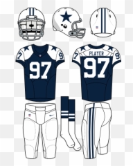 Dallas Cowboys Alternate Uniform - Carolina Panthers Home png
