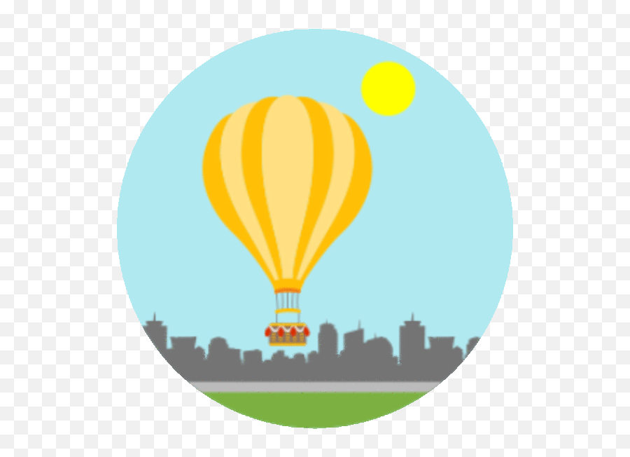 Hot Air Balloon Animation Using Lottie - Hot Air Balloon Landing Animation Png,Story Album Icon Wiyh A Flying Ballon Android
