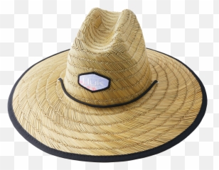 Huk Camo Patch Straw Hat - Costume png