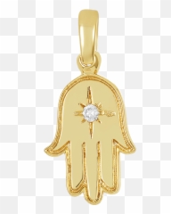 Icons Hamsa Hand Necklace Charm - Solid png