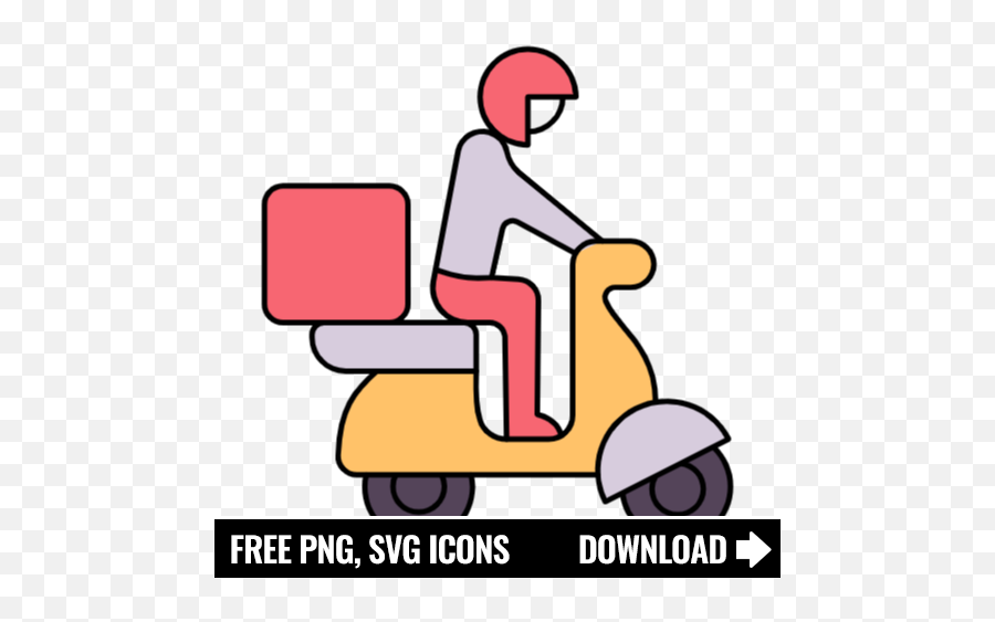 Free Motorcycle Delivery Icon Symbol Png Svg Download - Dashboard Icon Png,Delivery Icon
