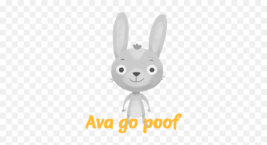 Ava Bunny Sticker - Ava Bunny Poof Discover U0026 Share Gifs Happy Png,Poof Icon