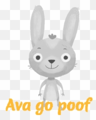 Ava Bunny Sticker - Poof Discover u0026 Share GIFs Happy png