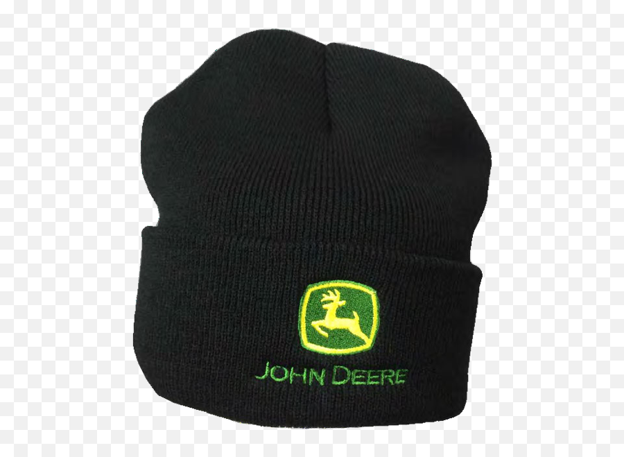 John Deere Knit Beanie Black - John Deere Png,John Deere Logo Images