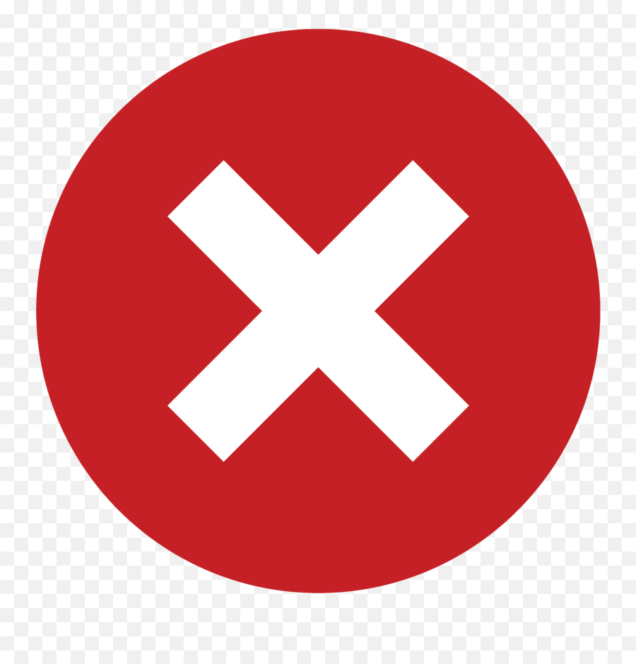 Red X - Tick And Cross Png,Red X Png