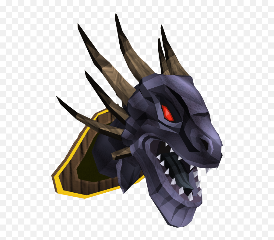 King Black Dragon Head Mounted - The Runescape Wiki Rs3 Kbd Head Png,Dragon Icon