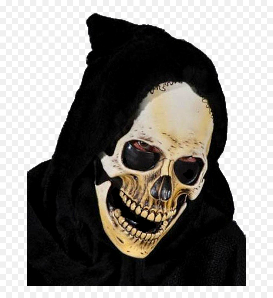 Download Grim Reaper Mask With Hood - Grim Reaper Face Mask Png,Grim Reaper Transparent