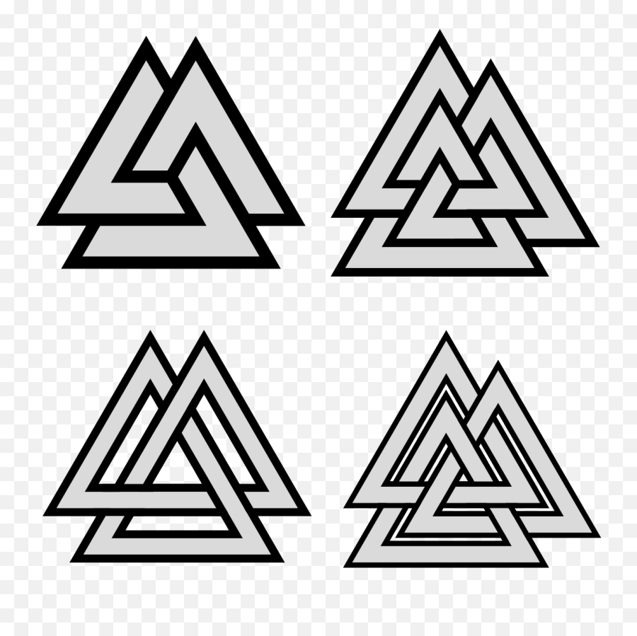 Valknut - Wikipedia Meaning Triangle Symbol Png,Viking Ship Icon