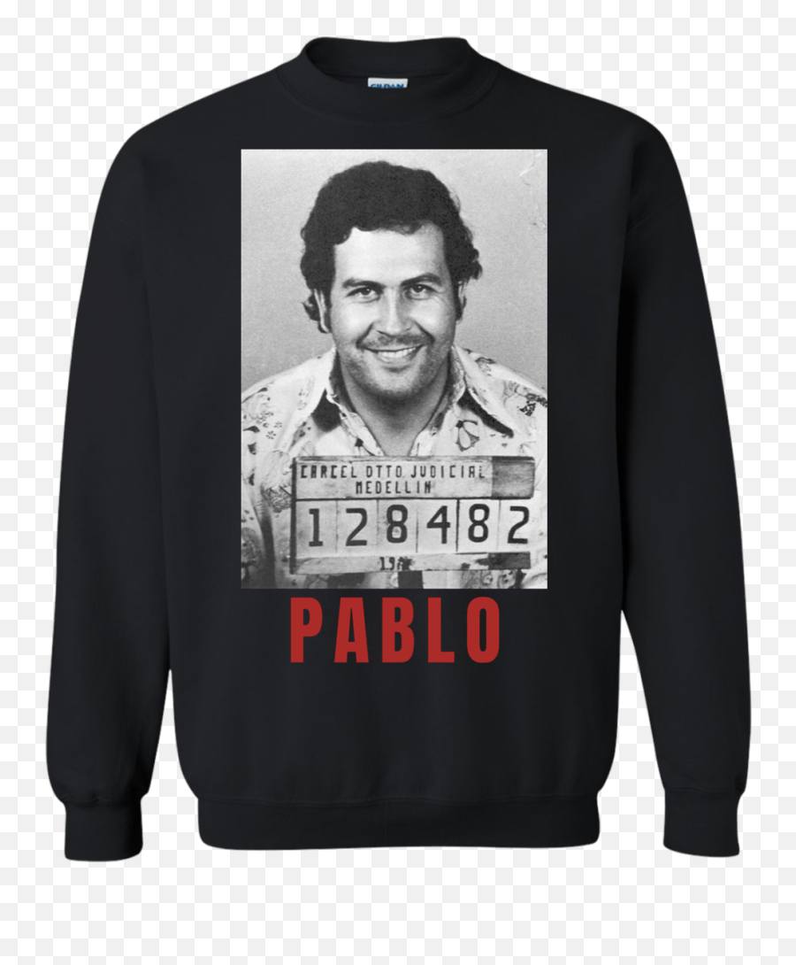 Download Pablo Escobar Mugshot Crewneck - Mug Shot Pablo Escobar Png,Pablo Escobar Png