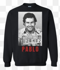 Download Pablo Escobar Mugshot Crewneck - Mug Shot Pablo Escobar Png,Pablo Escobar Png