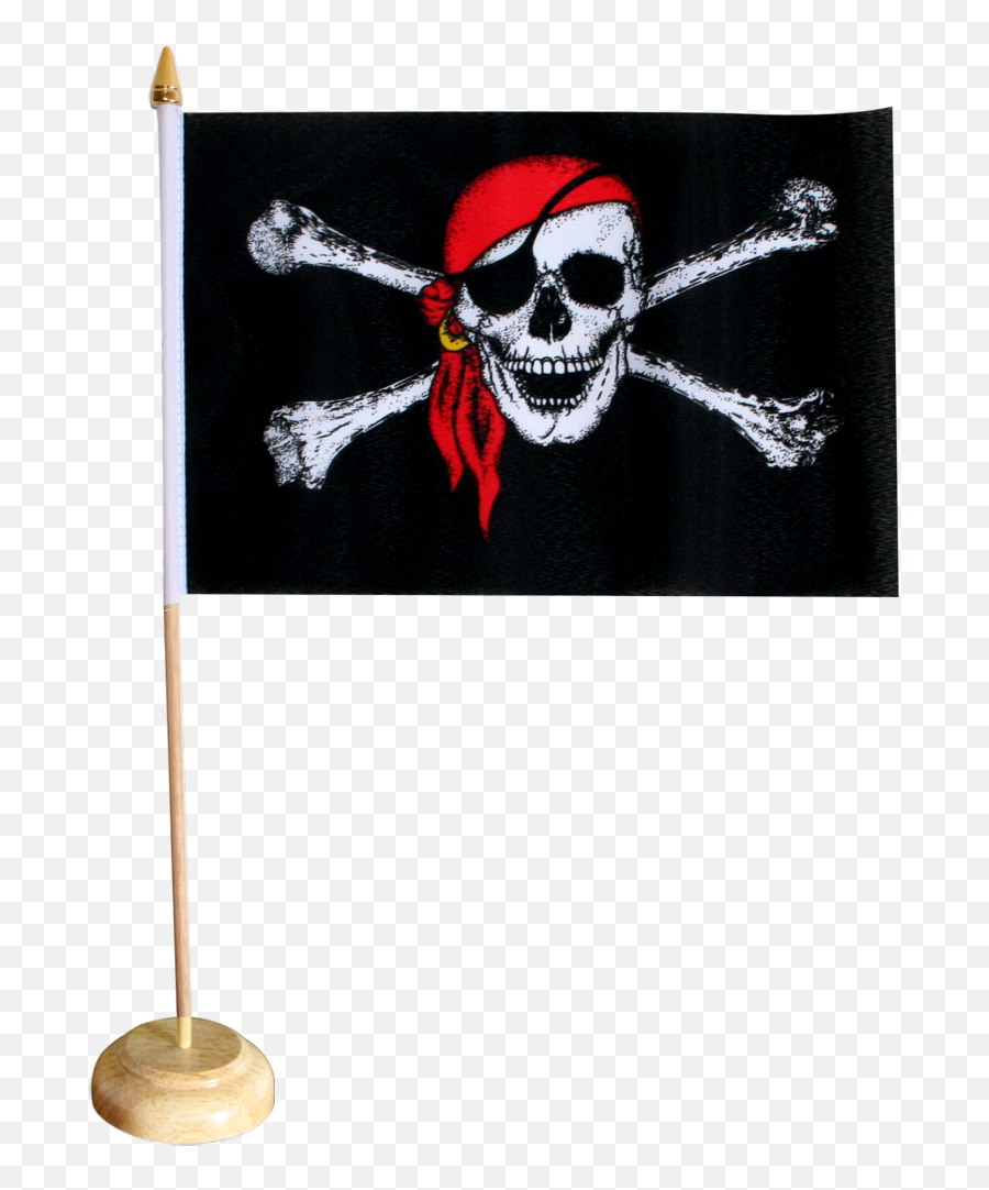 Pirate With Bandana Table Flag - 59 X 865 Inch Pirate Flag Png,Pirate Flag Png