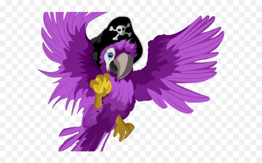 Download Hd Macaw Clipart Pirate Parrot - Pirate Paroot No Background Png,Pirate Parrot Png