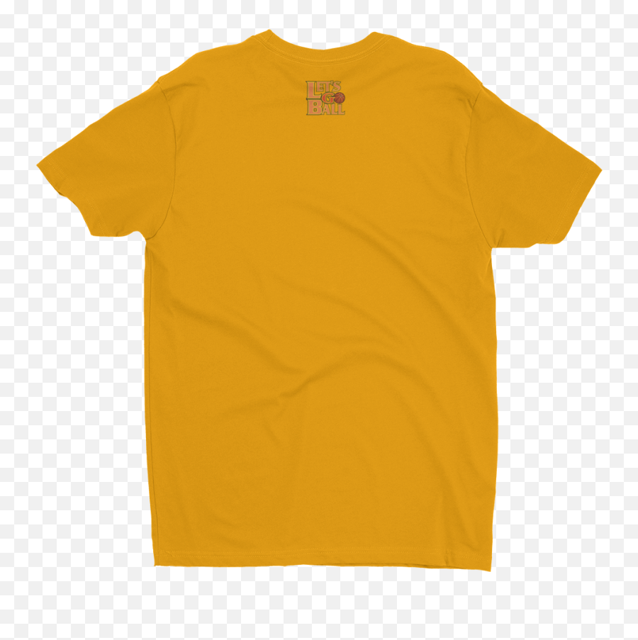 Letu0027s Go Ball Premiere Short Sleeve T - Shirt Gold U2014 Letu0027s Go Ball Microsoft Emoticon Shirt 1999 Png,Gold Ball Png