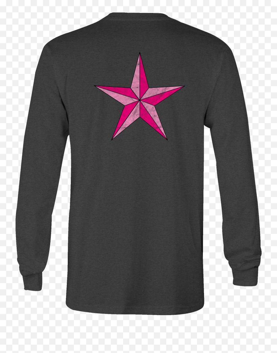 Details About Long Sleeve Tshirt Pink Nautical Star For Women Png