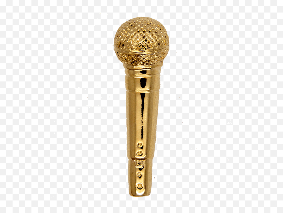 Download Gold Microphone Png - Gold Png Image With No Microphone Png,Microphone Transparent Background