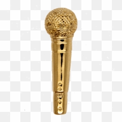 Download Gold Microphone Png - PNG Image with No