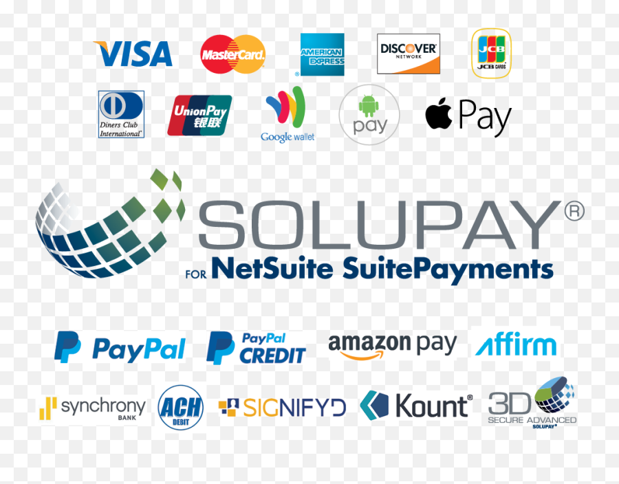 Solupay For Netsuite Suitepayments - Solupay Logo Png,Paypal Payment Logo