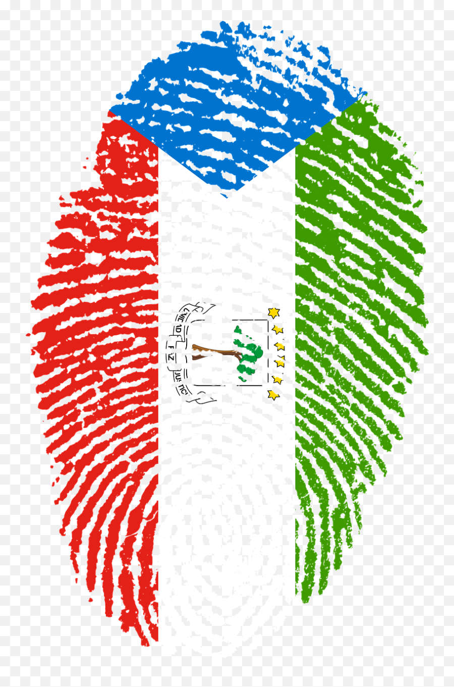 Equatorial Guinea Flag Fingerprint - Guinea Flag Fingerprint Png,Bandeira Brasil Png