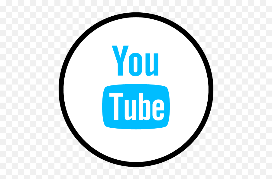 Youtube Logo Icon - Youtube Blue Icon Round Png,Youtube Logo Design