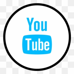 Youtube Logo Icon - Blue Round png