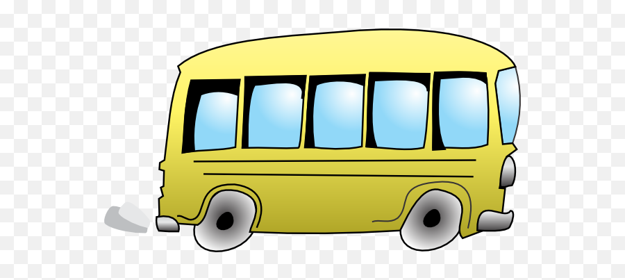 Animated Bus Cliparts 1 - Bus Clipart Black And White Png,Bus Clipart Png