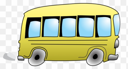 Animated Bus Cliparts 1 - Bus Clipart Black And White Png,Bus Clipart Png
