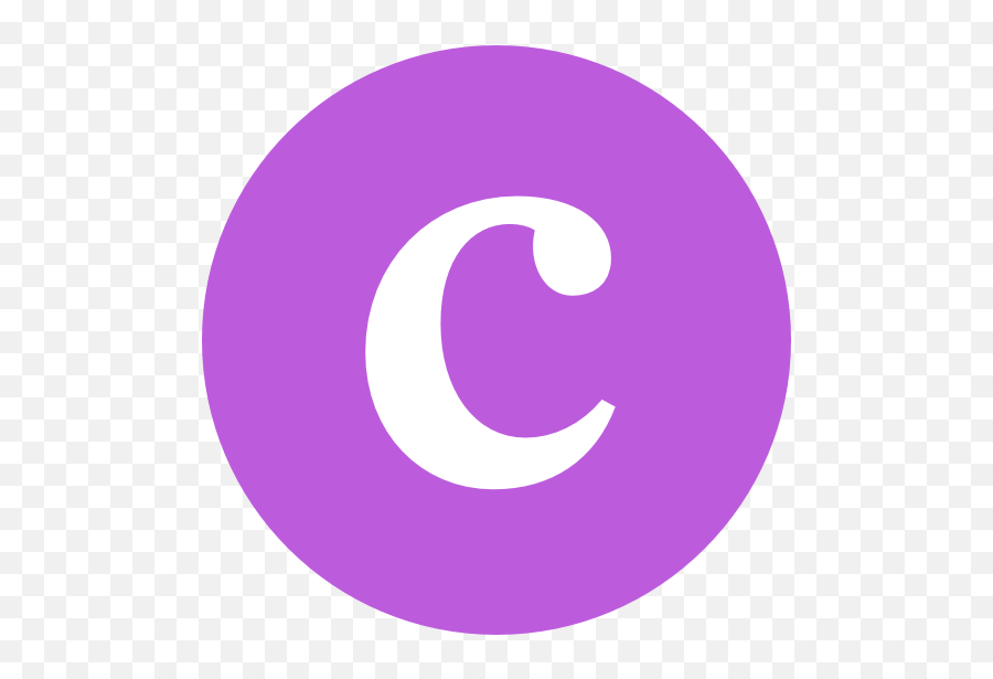 Purple C Logo - Circle Png,C Logo