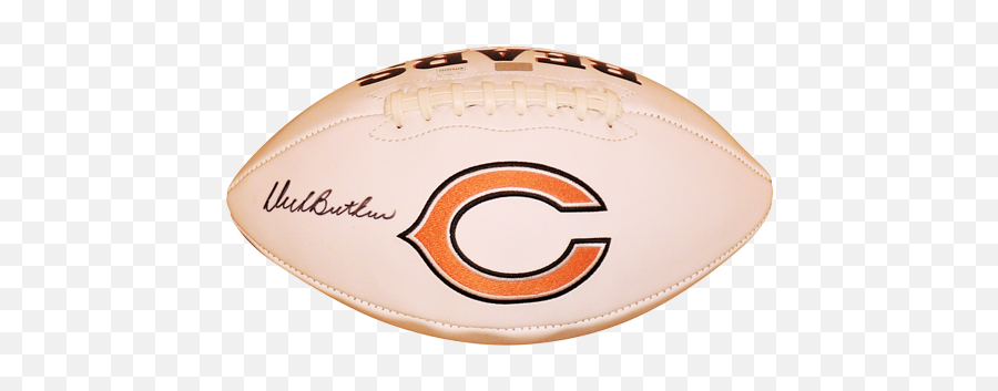 Dick Butkus Autographed Chicago Bears Logo Football - Jsa Touch Football Png,Chicago Bears Logo Png