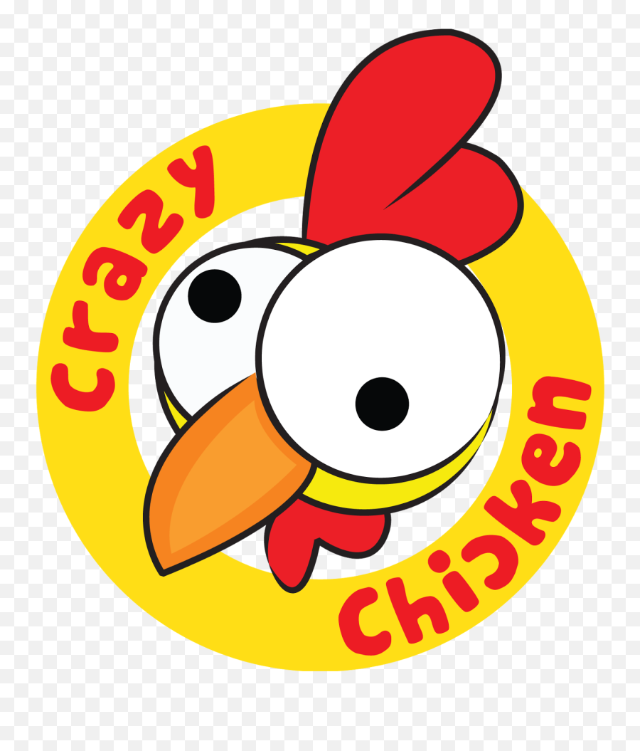 Chicken Logo Crazy Clipart - Crazy Chicken Logo Png,Chicken Logo