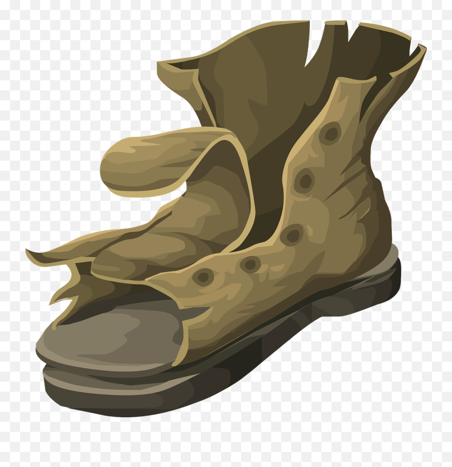 Boot Worn Footwear - Free Vector Graphic On Pixabay Old Shoes Clipart Png,Boot Png