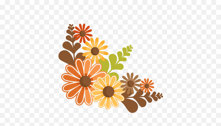 Png Fall Flowers Svg Cutting File - Fall Flowers Clip Art,Fall Flowers Png