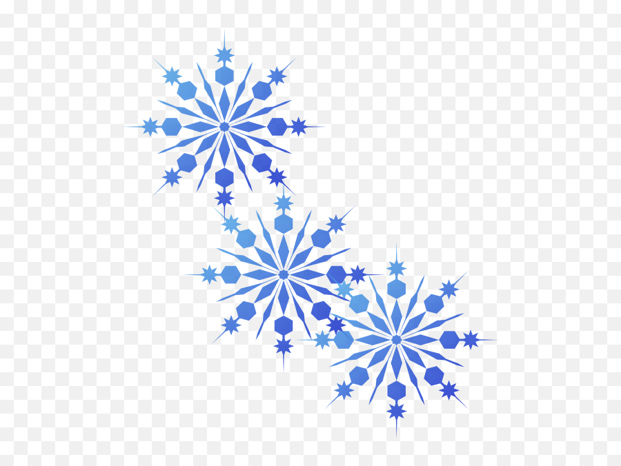 Blue Snowflake Png 1 Image - Transparent Background Snowflakes Clipart,Free Snowflake Png