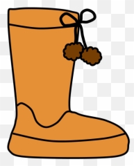 Boots - Winter Boots Clipart Png,Pom Pom Png