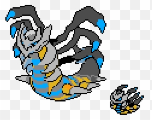 Shiny Giratina - Legendary Pokemon Pixel Art Png,Giratina Png