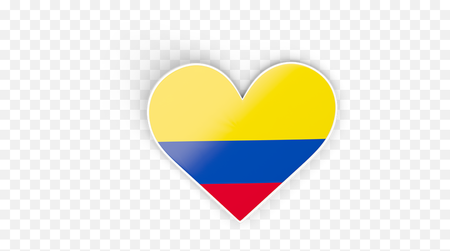 Heart Sticker - Colombia Flag Heart Shape Png,Colombian Flag Png