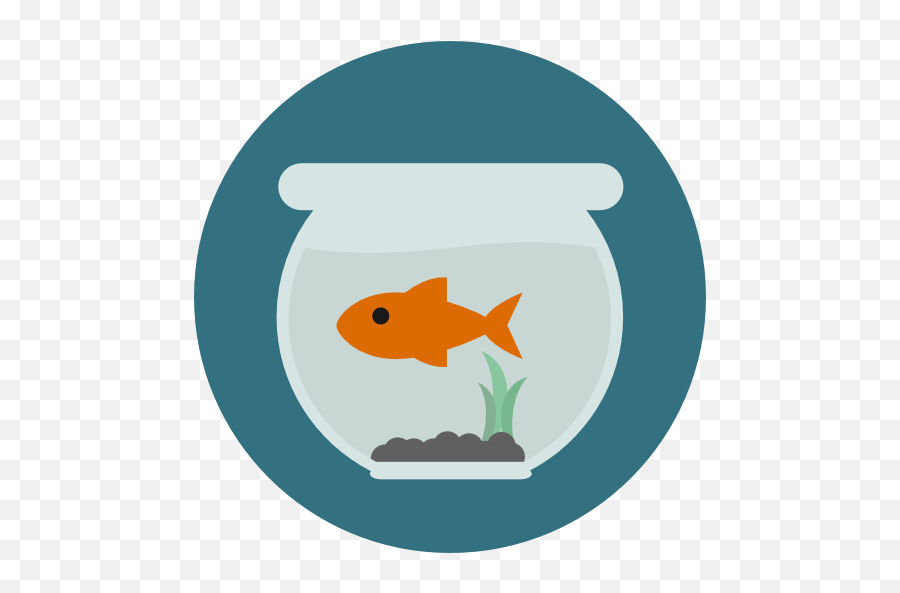 Pet Animals Sea Life Fish Bowl Icon - Fish In Bowl Icon Png,Fish Bowl Transparent Background