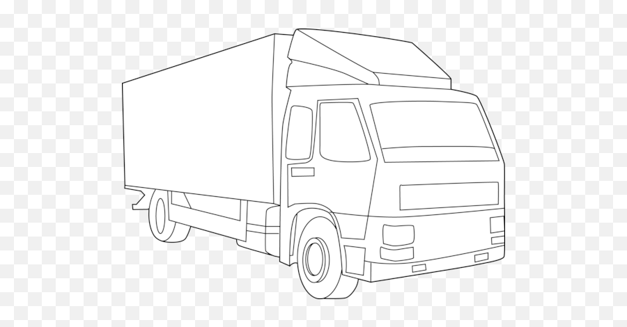 28 Collection Of Delivery Truck Line Drawing - Truck Line Truck Line Art Png,Delivery Truck Png