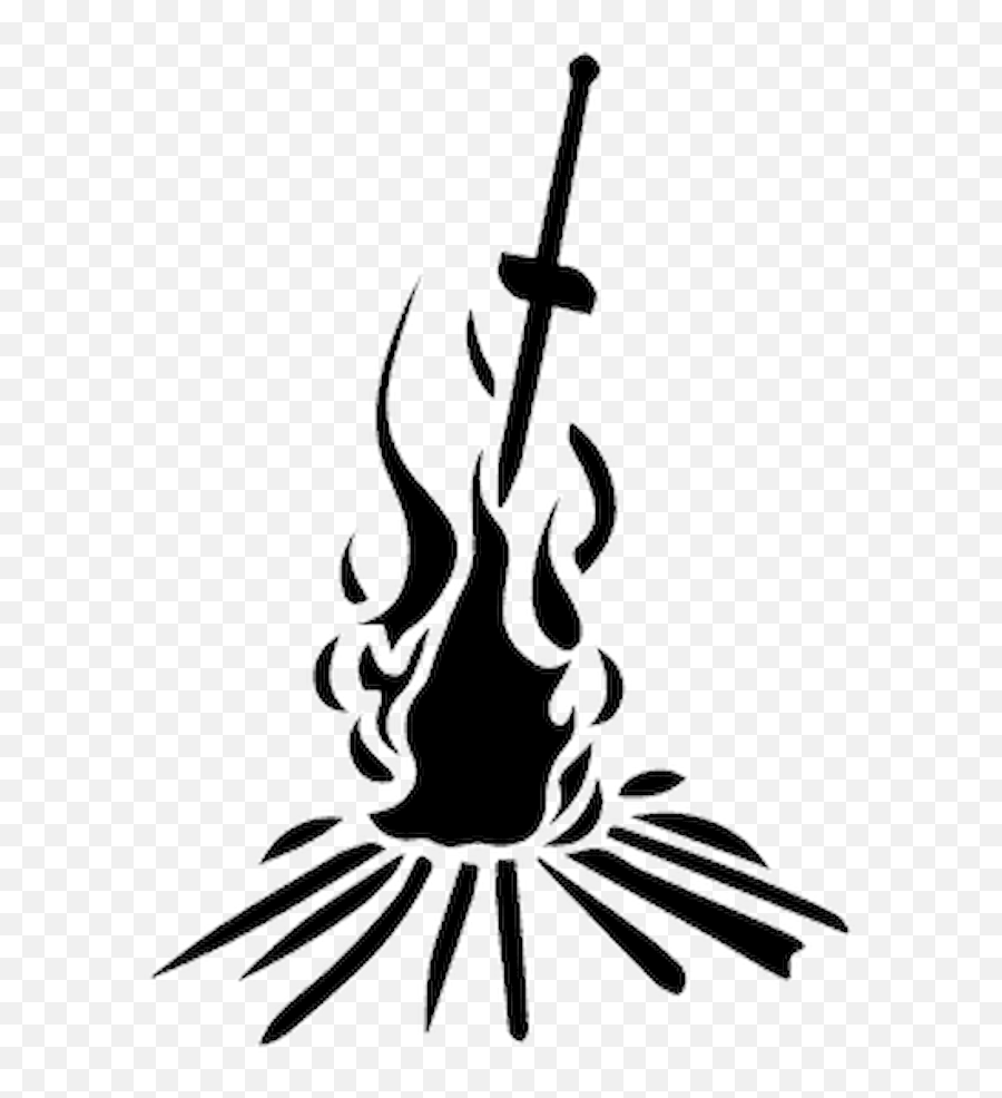 Dark Souls Bonfire Decal - Dark Souls Black Fire Png,Dark Souls Logo Png