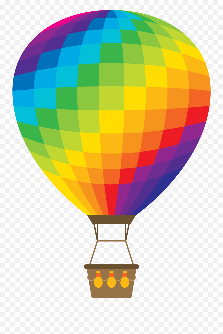 Free Rainbow Hot Air Balloon Png With - Hot Air Ballooning,Air Balloon Png
