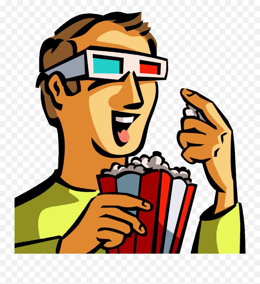 Download Png Clipart - Watching Movies Clipart,Movie Clipart Png