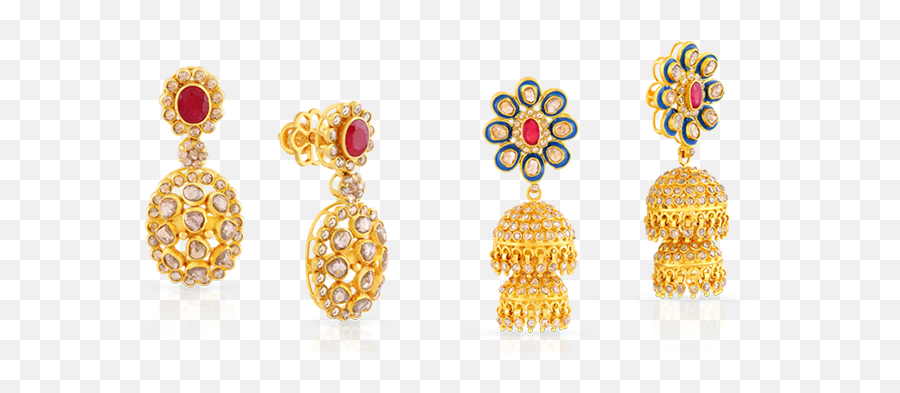 Jewel Set Png Free Download - Jhumka Gold Earrings Design,Jewel Png