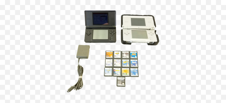 Lot Of 2 Nintendo Ds Lite Bluesilver System C Usg - Usa Portable Png,Nintendo Ds Logo