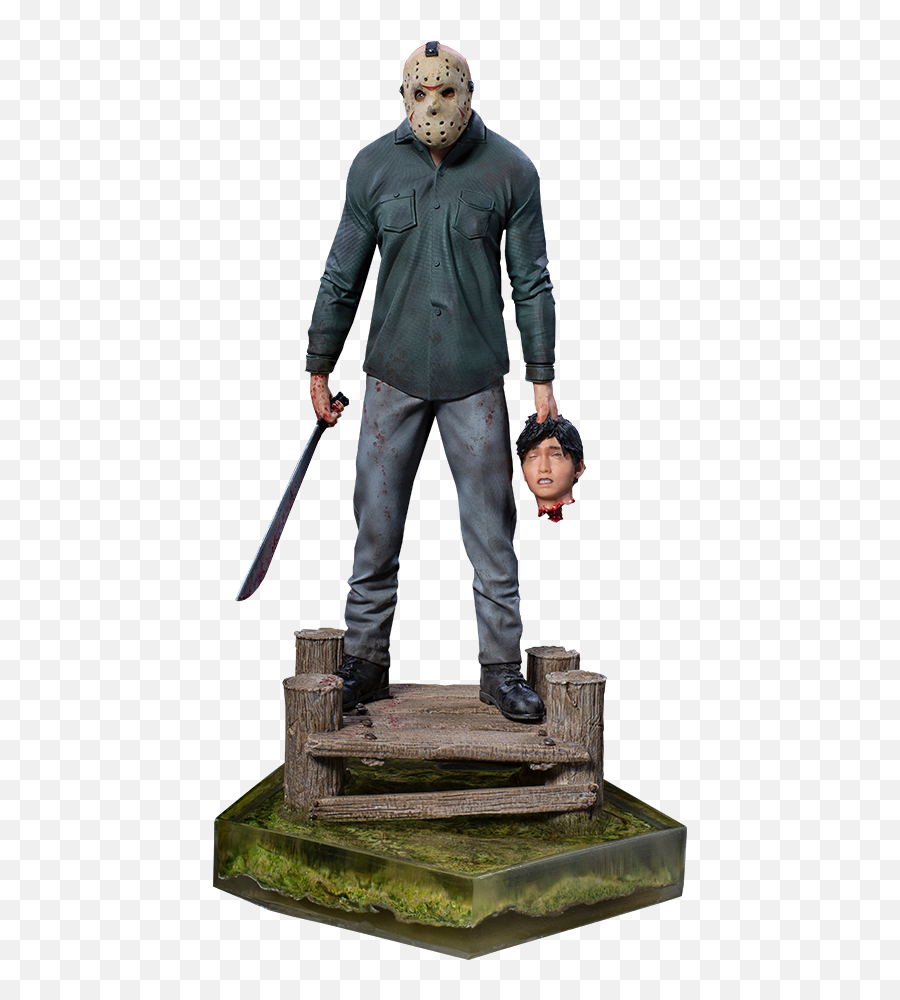 Friday The 13th Jason Deluxe Statue - Iron Studios Jason Voorhees Png,Jason Voorhees Transparent