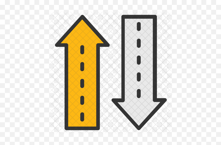 Road Direction Sign Icon Of Colored - Clip Art Png,Direction Png