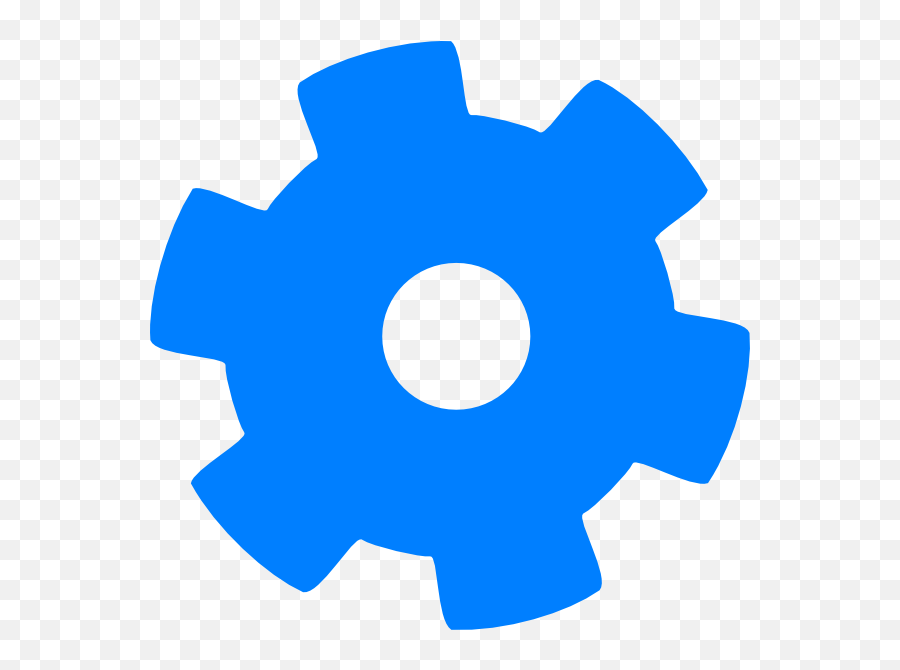 Gears Clipart Cogwheel Transparent Free For - Gear Wheel Blue Png,Cog Png