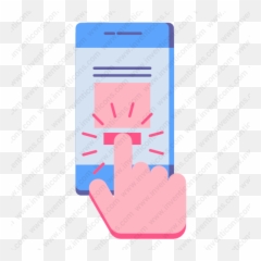 Download Tap Mobile Vector Icon Inventicons - Technology Applications png
