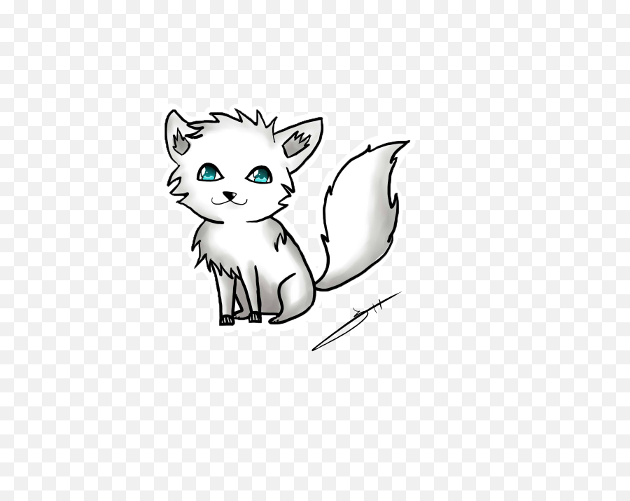 Cute Cat Anime Png Clipart - Anime Cat Black And White,Cute Anime Png
