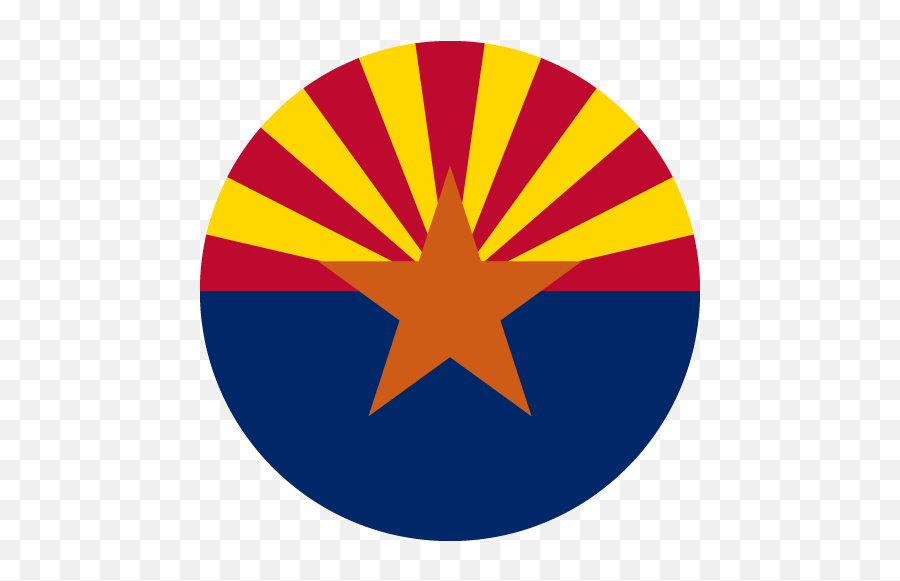 Vector Country Flag Of Arizona - Circle Vector World Flags Arizona Flag Circle Png,Usa Icon Vector