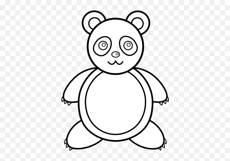 Panda Bear Outline - Clipart Best Outline Images Of Panda Png,Panda Buddy Icon