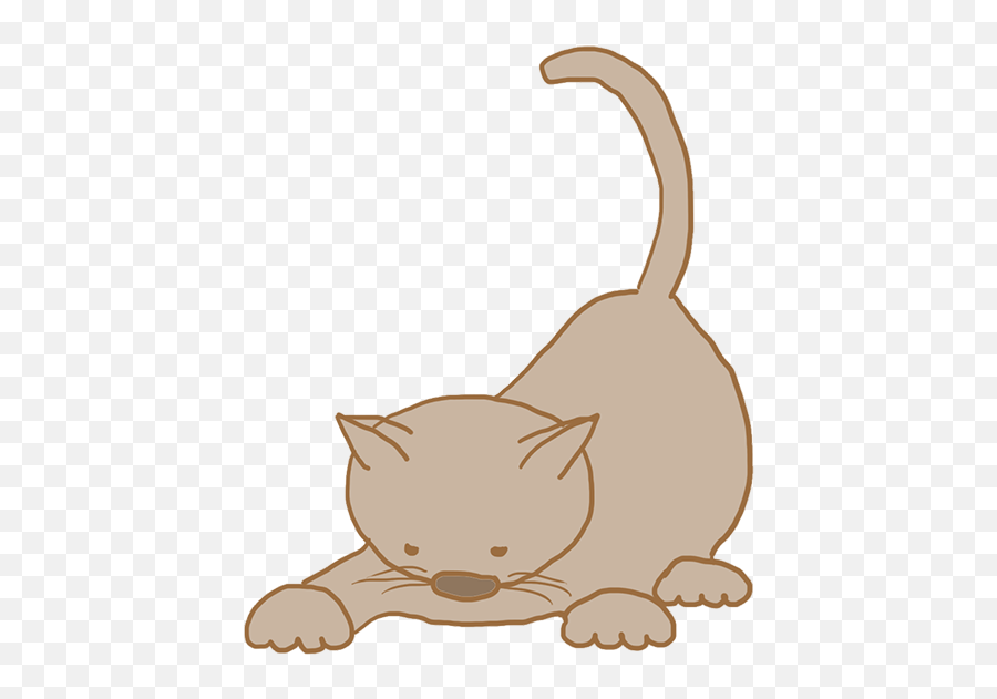 Cartoon Drawings Of Animals - Cartoon Cat No Background Png,Kitten Transparent Background